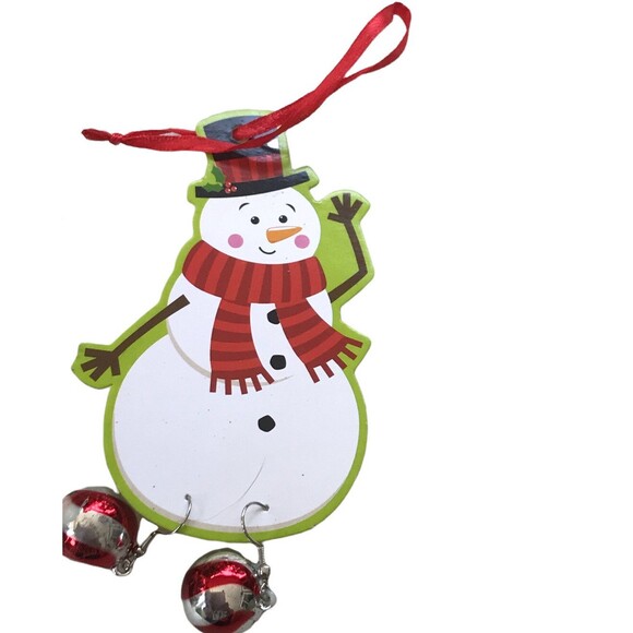 Christmas Ornaments Holidays Plaid Snowman Cross Snowman Minnie Mouse Lot of Six - Picture 7 of 9